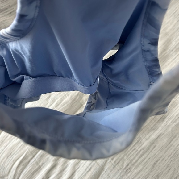 Sky Blue Floral Sports Bra. Only Worn Once - Picture 6 of 6